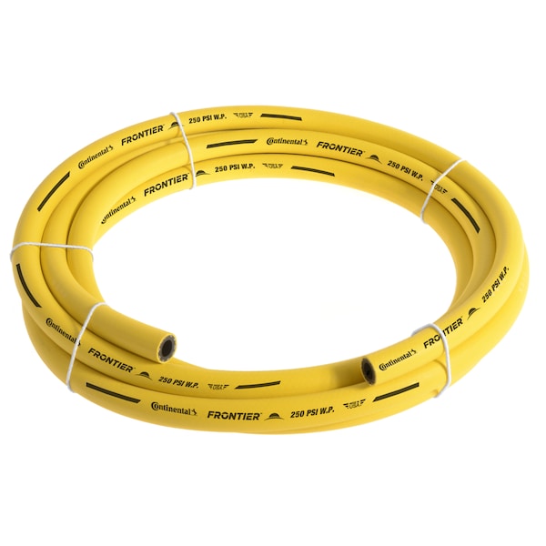 3/4" x 25' Yellow EPDM Rubber Air Hose, 300 PSI, Bulk Hose